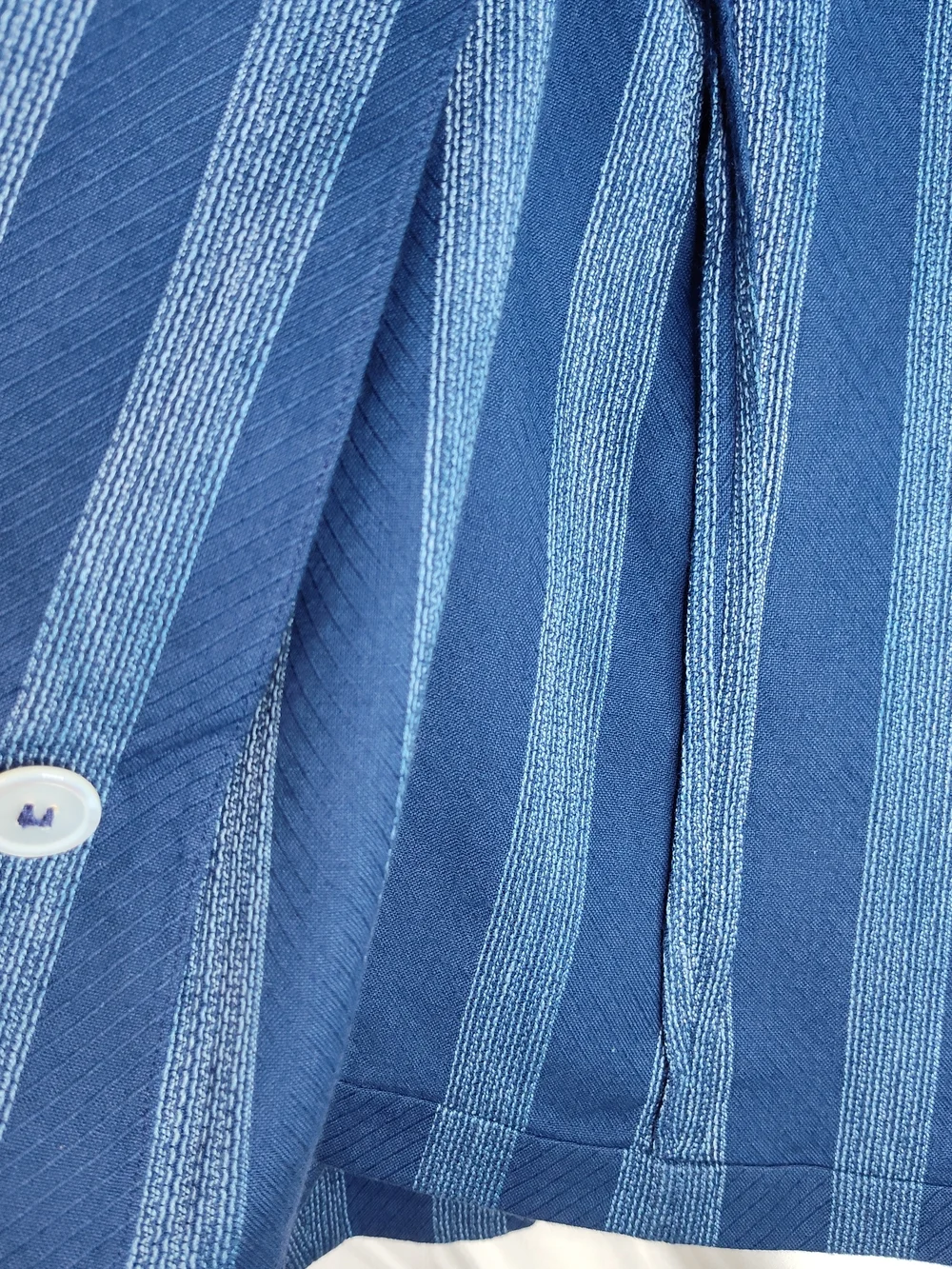 Dior Navy Striped Double-Breasted Women's Blazer